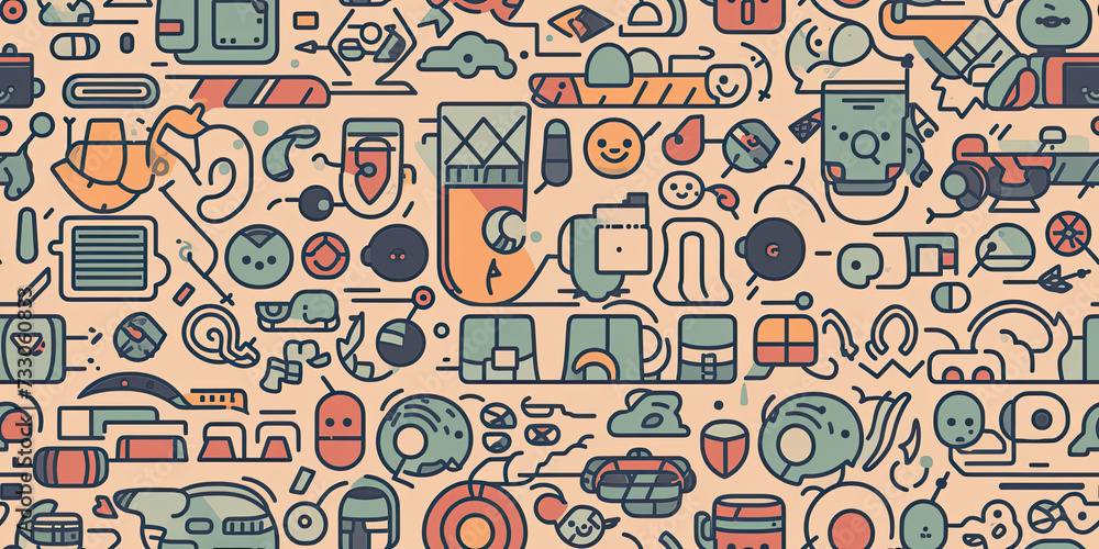 Poster a colorful background with shapes and colors