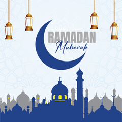 Ramadan kareem mubarak  vector