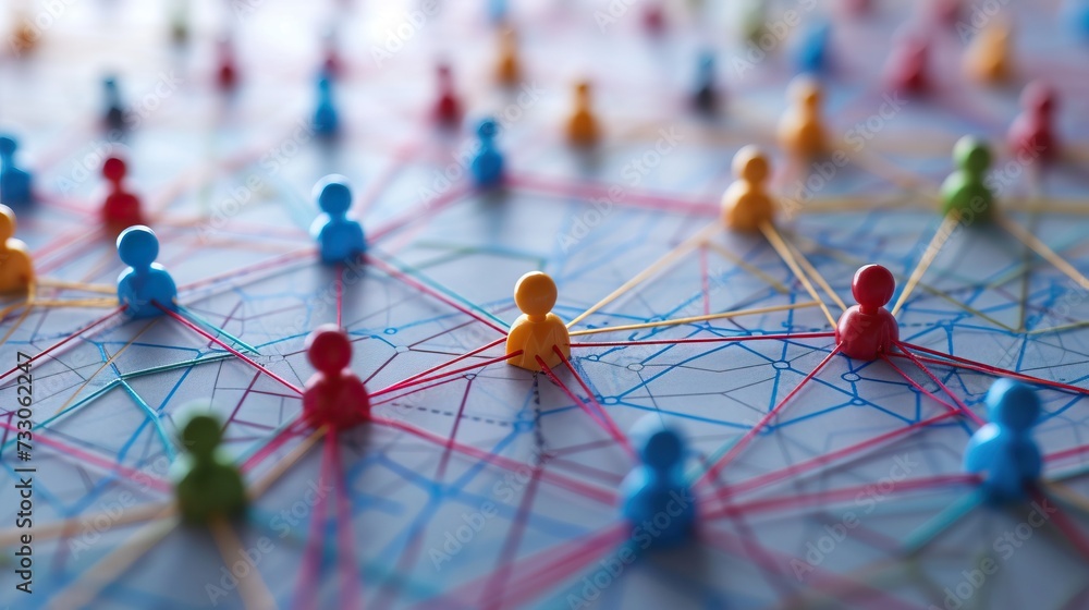 Aufkleber concept of internet social network communication. generative ai
