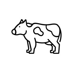 Cow icon. outline icon