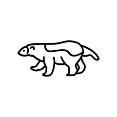 Wolverine icon. outline icon