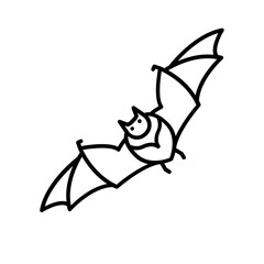 Bat icon. outline icon