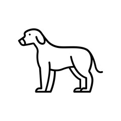 Dog icon. outline icon