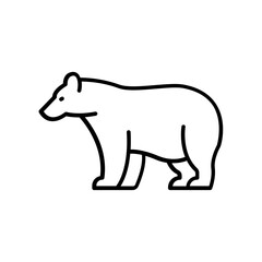 Polar Bear icon. outline icon