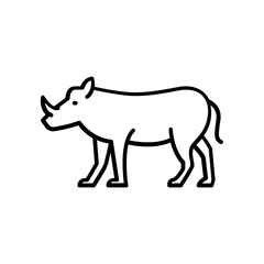 Warthog icon. outline icon
