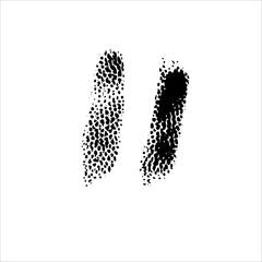 textured brush line snake ink imprint
