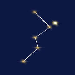 background with stars zodiac signs pisces signs of the zodiac constellations celestial stars starry sky firmament a set of stars in a certain order