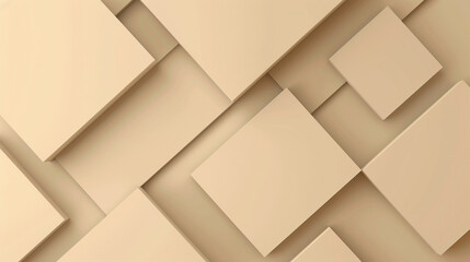Fototapeta premium Beige color abstract shape background presentation design. PowerPoint and Business background.