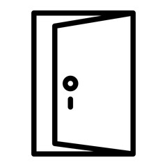 This is the Open Door icon from the Tools and Construction icon collection with an Outline style