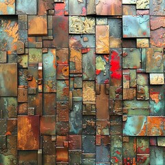 bunter hintergrund, farben, würfel, muster, knallige Farben © Eric