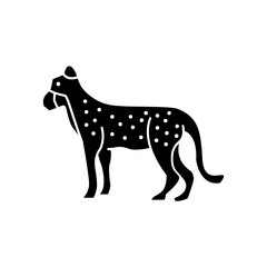 Cheetah icon. solid icon