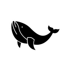 Blue Whale icon. solid icon