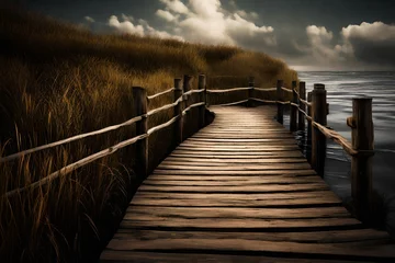 Foto op Plexiglas Wooden Boardwalk , © MSohail