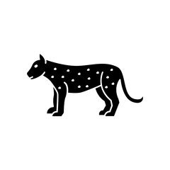 leopard icon. solid icon