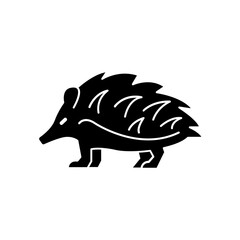 hedgehog icon. solid icon