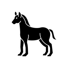 Fototapeta premium horse icon. solid icon