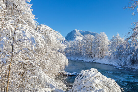 Iller - Allg&auml;u - Gr&uuml;nten - Winter - Pulverschnee - Sonthofen