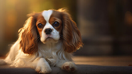 Cavalier King Charles Spaniel with a loving look