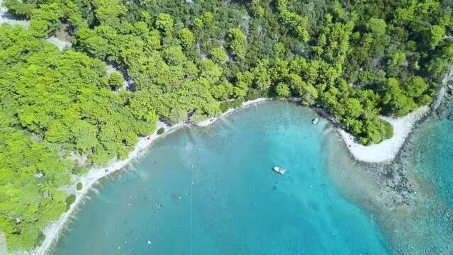 Discover Phaselis: Aerial Drone Footage of Turkey's Ancient Coastal City and Stunning Beaches