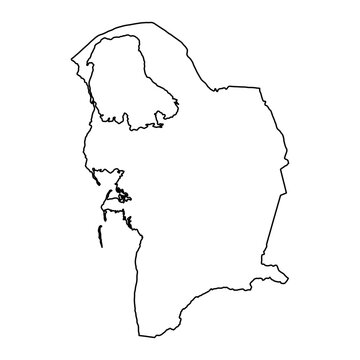 recommend clip art: Balkan Region map, administrative division of Turkmenistan. Vector illustration.