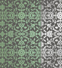 wedding card design, traditional paisley floral pattern , royal India	