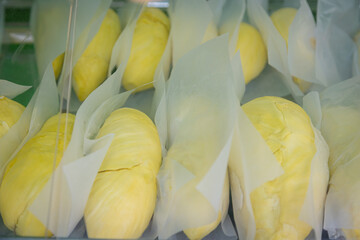 Durian, the king of fruits in Thailand with a sweet