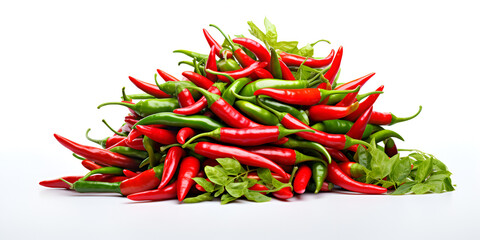 Sizzling Sensations: Unveiling the Bounty of Red and Green Chillies in a Towering Heap