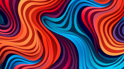 Vibrant psychedelic swirls in a mesmerizing blue background. Unique and captivating stock imagery.