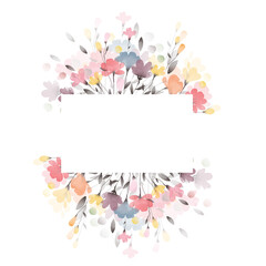my dreamy flowers high resulotion PNG transparent background border frame series 