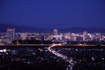 Fototapeta na wymiar 高崎市の夜景