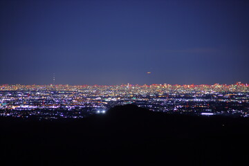 皇鈴山から見た夜景
