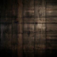 Blank dark brown background with a wooden texture. AI-generated.