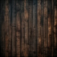 Blank dark brown background with a wooden texture. AI-generated.