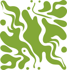 Fluid pattern illustration. Liquify abstract hand drawing design element