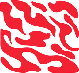 Fluid pattern illustration. Liquify abstract hand drawing design element