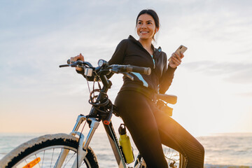 woman doing sports in morning