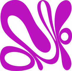 Fluid pattern illustration. Liquify abstract hand drawing design element