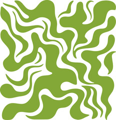 Fluid pattern illustration. Liquify abstract hand drawing design element