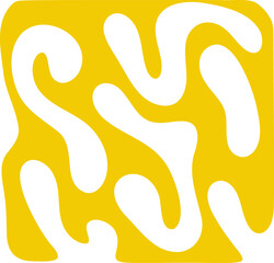 Fluid pattern illustration. Liquify abstract hand drawing design element