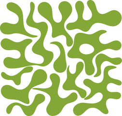 Fluid pattern illustration. Liquify abstract hand drawing design element