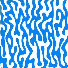 Fluid pattern illustration. Liquify abstract hand drawing design element