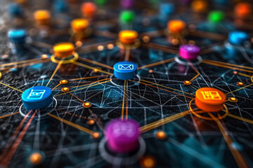 the social network community team. The concept of connections between people