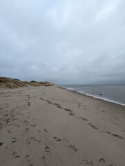 Skagen beach in winter, Kattegat