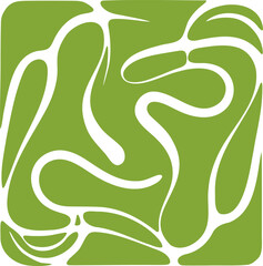 Fluid pattern illustration. Liquify abstract hand drawing design element