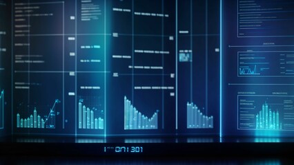 technology graphs and measurements panel