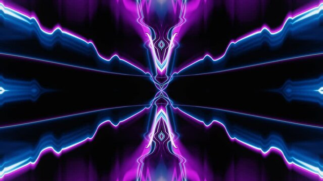 Puple and blue abstract geometric waves vj loop animation