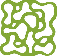 Fluid pattern illustration. Liquify abstract hand drawing design element