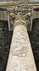 trabzon hagia sophia church historical frescoes, columns, marble and stone workmanship