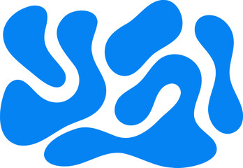 Fluid pattern illustration. Liquify abstract hand drawing design element