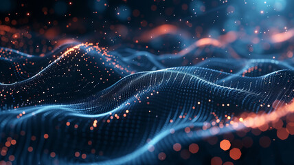 A mesmerizing tech-inspired wave pattern, AI Generative.